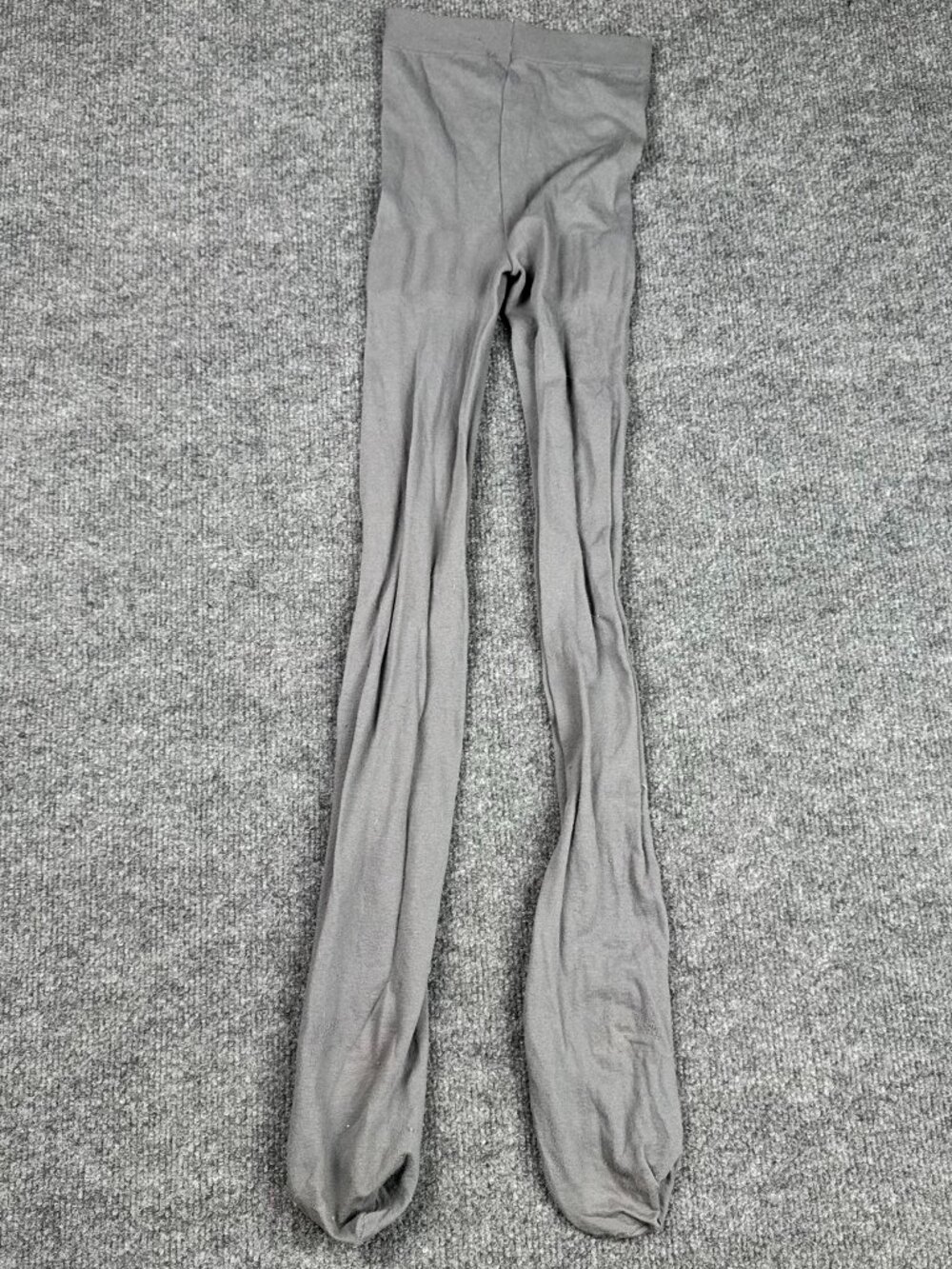 Women's Gray Tights Footed Pantyhose No size tag see measurement fit Medium